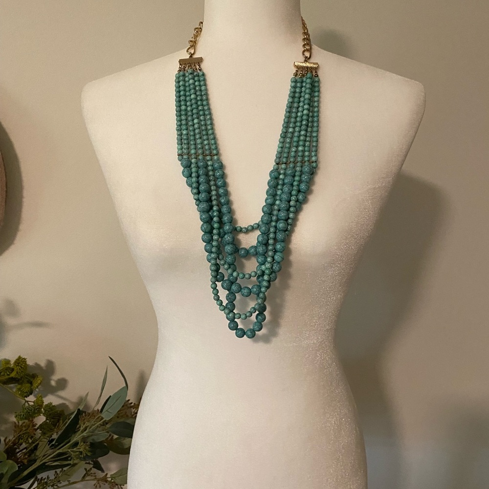 Turquoise Beaded Necklace